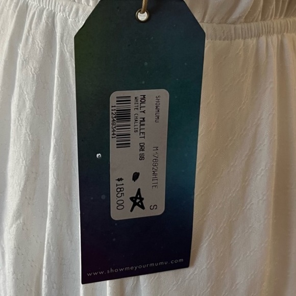 SHOW Me Your MuMu Molly Mullet High Low Dress in White Challis NWT Sz Small - Picture 6 of 8